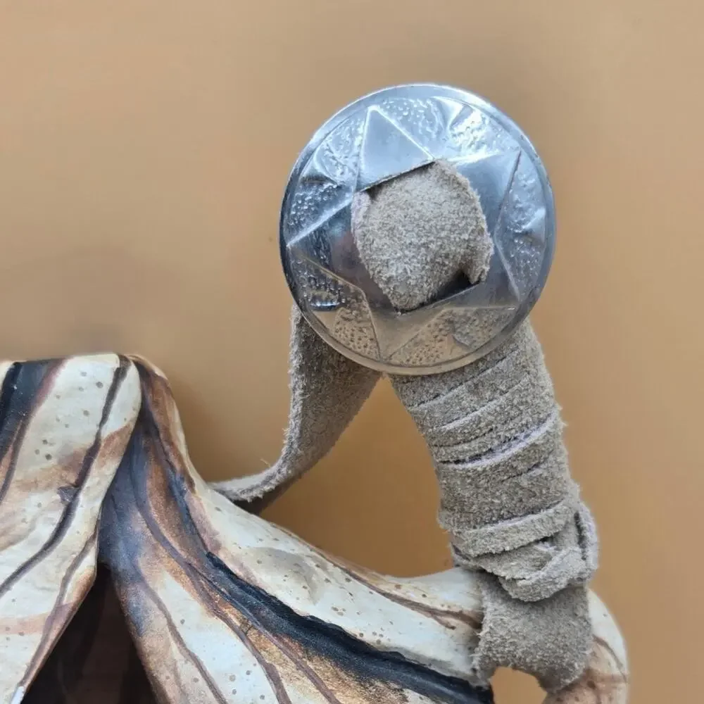Decorative Sculpture Crafted out of Pottery Depicts Western Scene Pre Loved